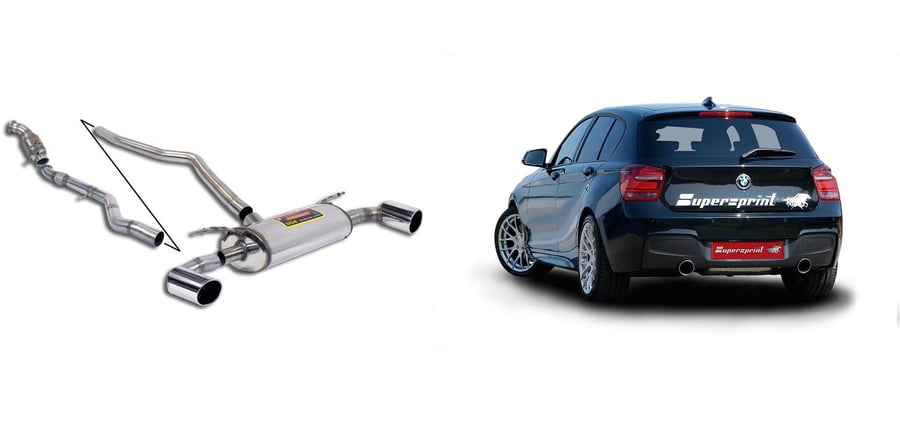 Supersprint Downpipe mit Sportkatalysator 988521